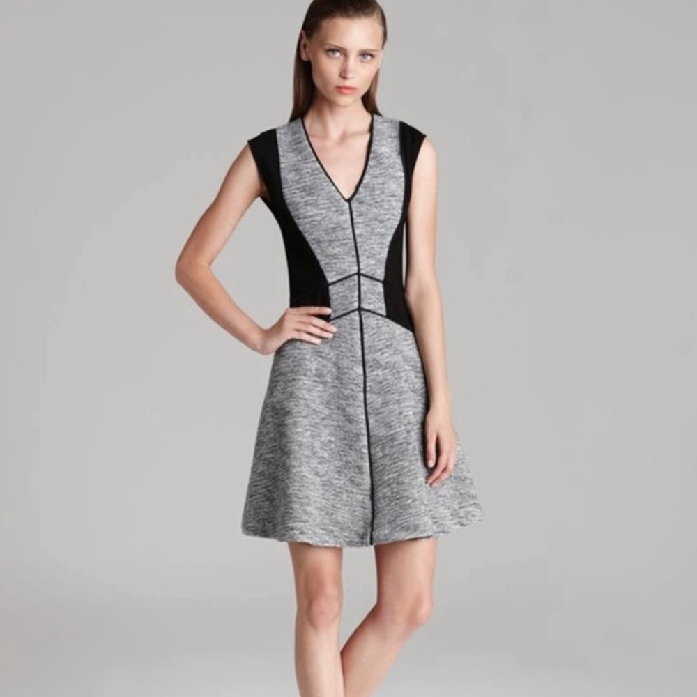 Rebecca Taylor melange colorblock dress